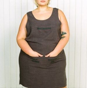 Fashion Brand Company Artists Toolbox Linen Shift Dress Size 2XL/3XL Cha…
